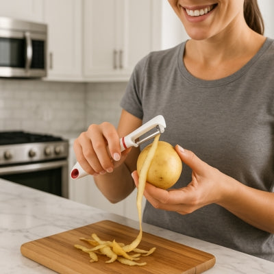 econome-femme-epluchant-pomme-de-terre