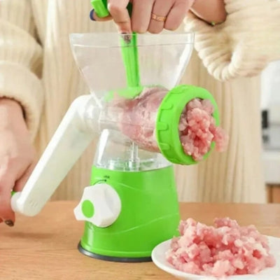hachoir-a-viande-manuel-vert-poussoir-pratique