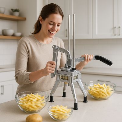 coupe-frite-manuel-femme-preparant-frites-maison