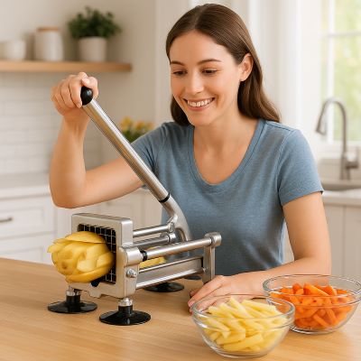 coupe-frite-manuel-femme-preparant-legumes-en-frite
