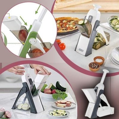 coupe-legumes-blanc-gris-ou-vert-plats-expose-legume-decouper