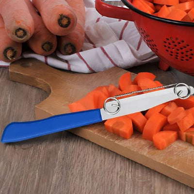 epluche-legumes-bleu-tranchant